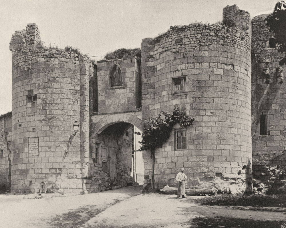 VIENNE. Loudun- Vieille porte 1904 old antique vintage print picture